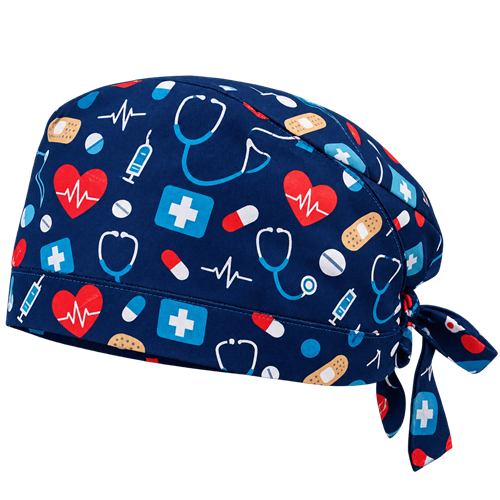 Printed Medical Scrub Cap